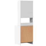 Kitchen Cabinet White 60x50x180 cm Engineered Wood - Rear View