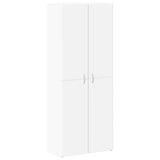 File Cabinet White 60x32x153 cm Engineered Wood - Front View