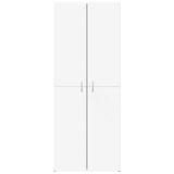 File Cabinet White 60x32x153 cm Engineered Wood