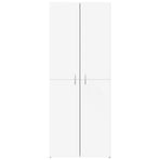 File Cabinet White 60x32x153 cm Engineered Wood