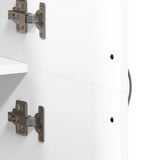 File Cabinet White 60x32x153 cm Engineered Wood - Low Angle