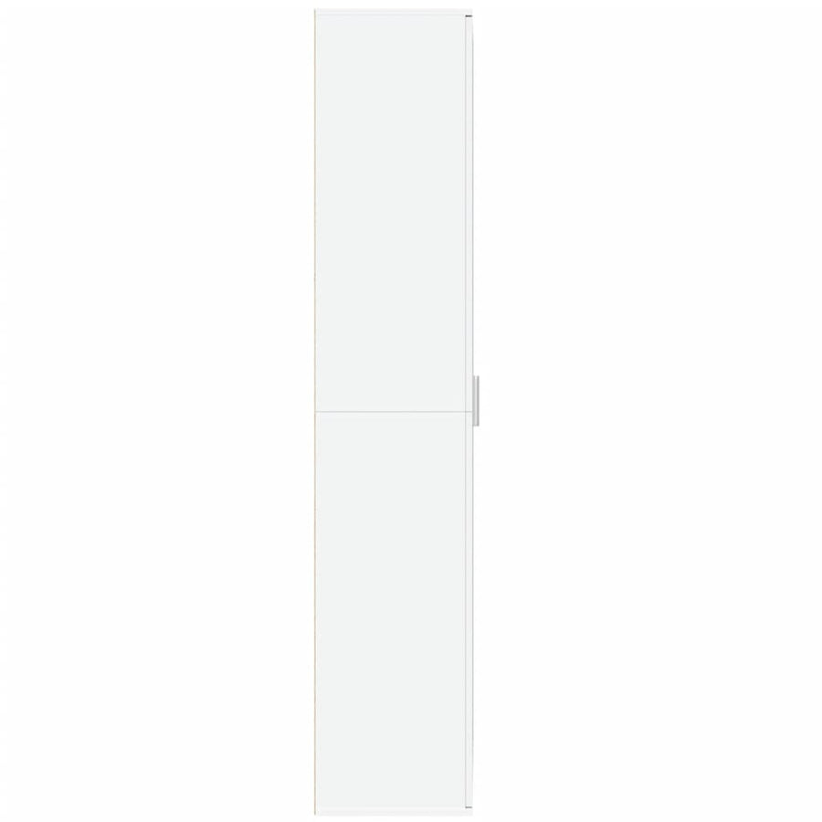 Highboard White 80x35x180 cm Engineered Wood