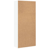 Highboard White 80x35x180 cm Engineered Wood - 45-Degree Angle