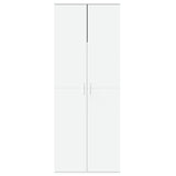 Highboard White 70x35x180 cm Engineered Wood