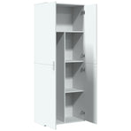 Highboard White 70x35x180 cm Engineered Wood