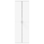 Highboard White 60x35x180 cm Engineered Wood