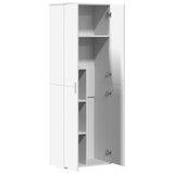 Highboard White 60x35x180 cm Engineered Wood - Rear View