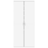 Shoe Cabinet White 80x39x178 cm Engineered Wood