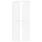 Shoe Cabinet White 80x39x178 cm Engineered Wood