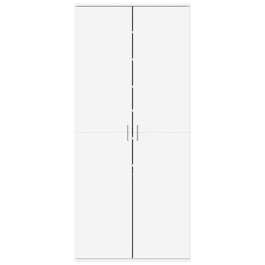Shoe Cabinet White 80x39x178 cm Engineered Wood