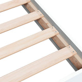 Bed Frame without Mattress White 183x203 cm King Engineered Wood