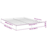 Bed Frame without Mattress White 150x200 cm Engineered Wood