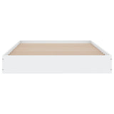 Bed Frame without Mattress White 90x190 cm Engineered Wood - Top-Down View