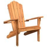 Garden Adirondack Chair 77x78x95 cm Solid Wood Teak - Front View