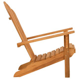 Garden Adirondack Chair 77x78x95 cm Solid Wood Teak - 45-Degree Angle