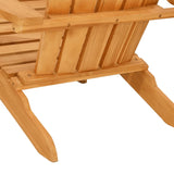 Garden Adirondack Chair 77x78x95 cm Solid Wood Teak - Low Angle