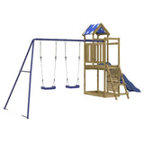Outdoor Playset Impregnated Wood Pine - Front View