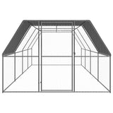 Chicken Cage 3x8x2 m Galvanised Steel