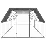 Chicken Cage 3x12x2 m Galvanised Steel