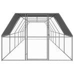 Chicken Cage 3x12x2 m Galvanised Steel