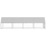 Chicken Cage 2x8x2 m Galvanised Steel - Side View