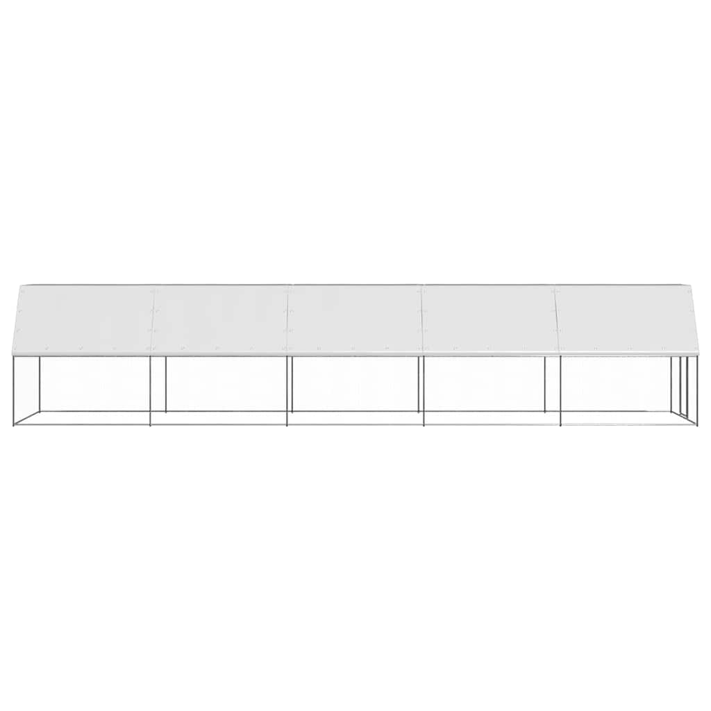 Chicken Cage 2x10x2 m Galvanised Steel