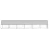 Chicken Cage 2x12x2 m Galvanised Steel - Side View