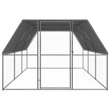 Chicken Cage 3x6x2 m Galvanised Steel - Front View