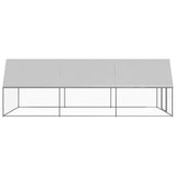 Chicken Cage 3x6x2 m Galvanised Steel - Side View