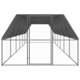 Chicken Cage 3x12x2 m Galvanised Steel