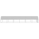 Chicken Cage 3x12x2 m Galvanised Steel - Side View