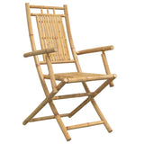 Folding Garden Chairs 6 pcs 53x66x99 cm Bamboo - Side View