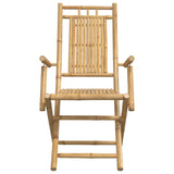 Folding Garden Chairs 6 pcs 53x66x99 cm Bamboo - 45-Degree Angle