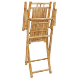 Folding Garden Chairs 8 pcs 53x66x99 cm Bamboo - Low Angle