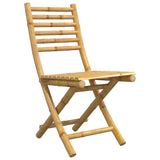 Folding Garden Chairs 6 pcs 43x54x88 cm Bamboo - Side View