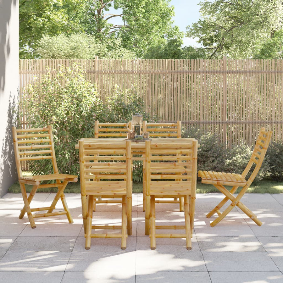 Folding Chairs 6 pcs 43x54x88 cm Bamboo