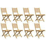 Folding Chairs 8 pcs 43x54x88 cm Bamboo