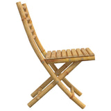Folding Garden Chairs 8 pcs 43x54x88 cm Bamboo - Rear View