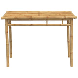 5 Piece Garden Dining Set Bamboo - 45-Degree Angle