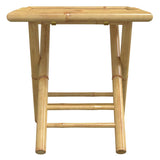 3 Piece Bistro Set Bamboo - Rear View