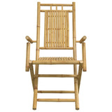 3 Piece Bistro Set Bamboo - Low Angle