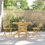 5 Piece Garden Dining Set Bamboo