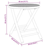 3 Piece Bistro Set Bamboo - Extra Image