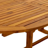 9 Piece Garden Dining Set Solid Wood Acacia and Textilene