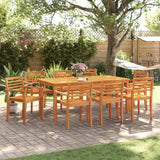 Garden Chairs 8 pcs 59x55x85 cm Solid Wood Acacia - Side View