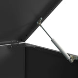 Wheelie Bin Storage for 2 Bins Black 138x79x117 cm Steel - Extra Image