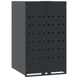 Wheelie Bin Storage for 5 Bins Anthracite 345x79x117 cm Steel - Top-Down View