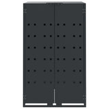 Wheelie Bin Storage for 5 Bins Anthracite 345x79x117 cm Steel