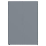 Wheelie Bin Storage for 4 Bins Grey 276x79x117 cm Steel - Close-Up Angle
