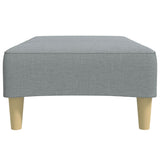 Footstool Light Grey 77x55x31 cm Fabric - 45-Degree Angle